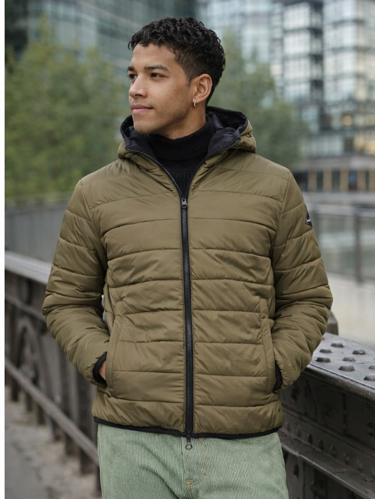 Geacă bărbați matlasata verde Olive