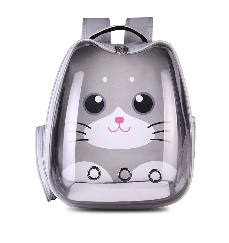 Rucsac pentru transport Happy Cat, gri