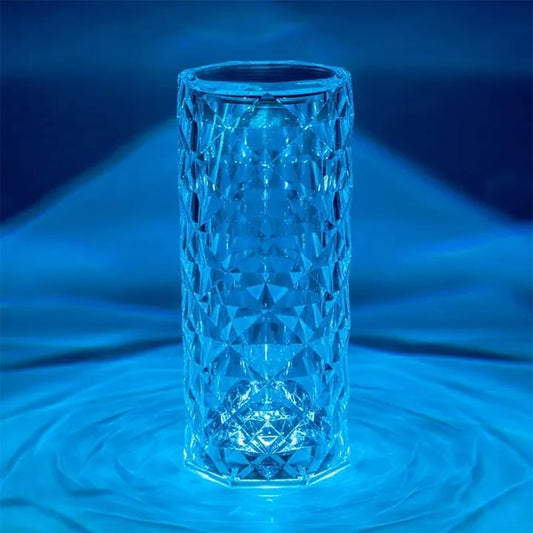 Lampa de masa LED cu efect cristal