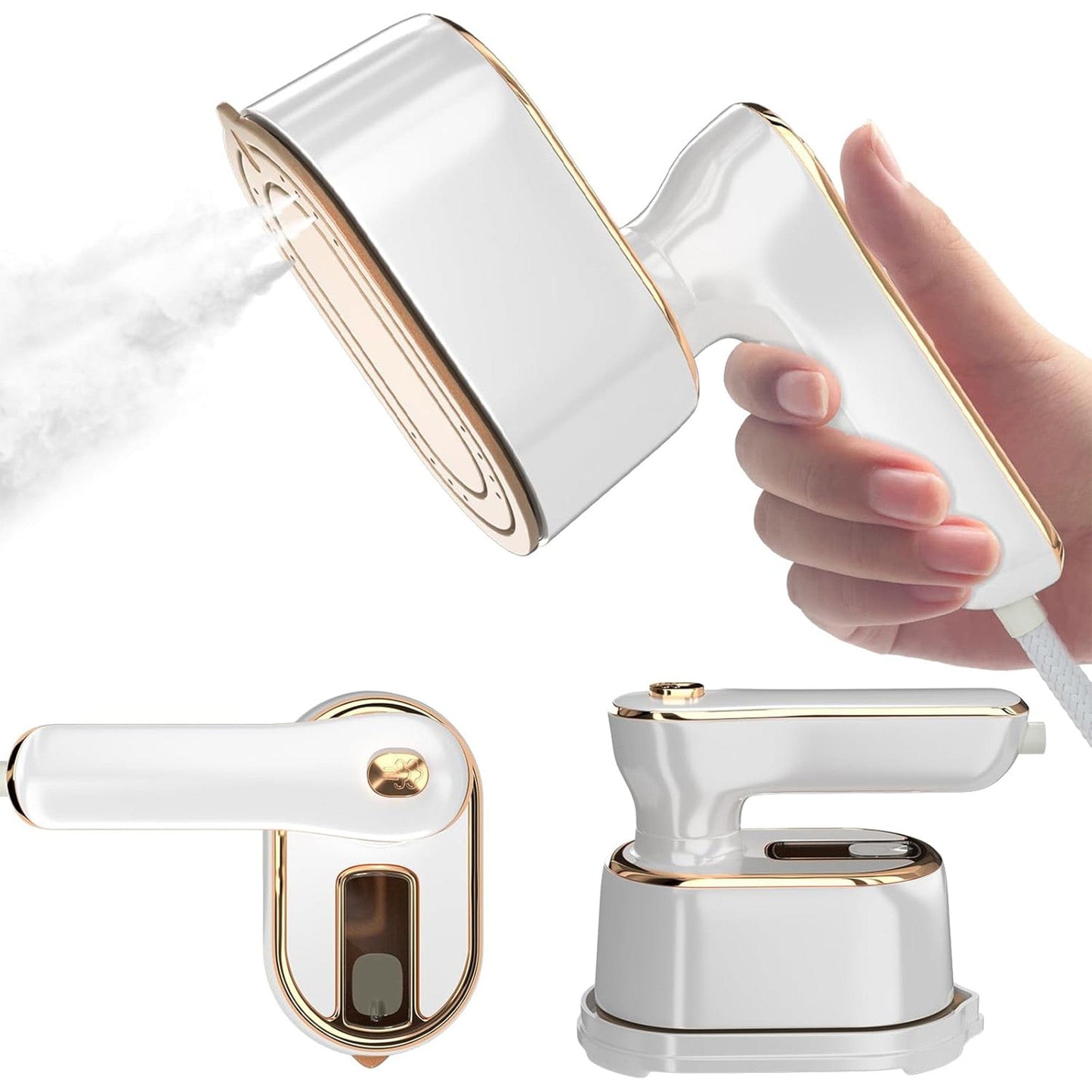 Mini Fier de Calcat si Steamer 2 in 1 - Compact pentru Calatorii, 1000W