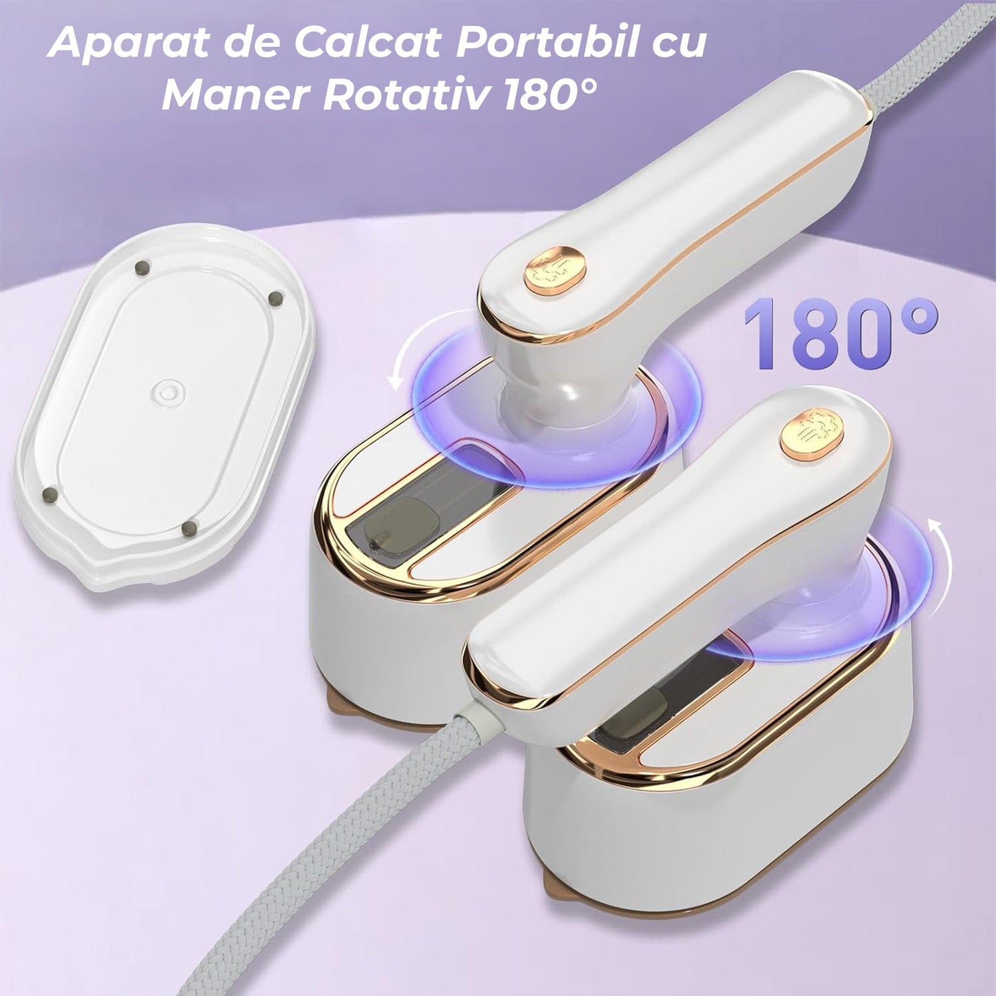 Mini Fier de Calcat si Steamer 2 in 1 - Compact pentru Calatorii, 1000W