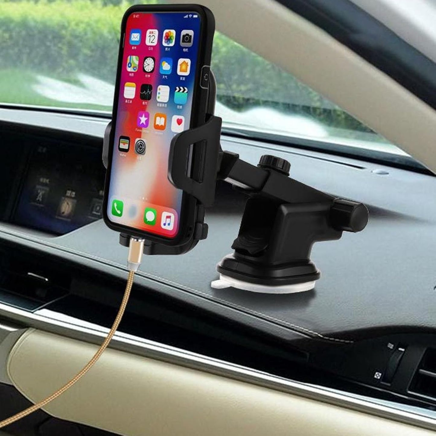 Suport Telefon Auto cu Încărcare – Fixare Stabilă și Utilizare Sigură