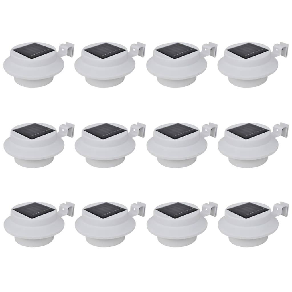 Lampă Solară Pentru Exterior 6 Pcs Lumină Pentru Gard Neagră
