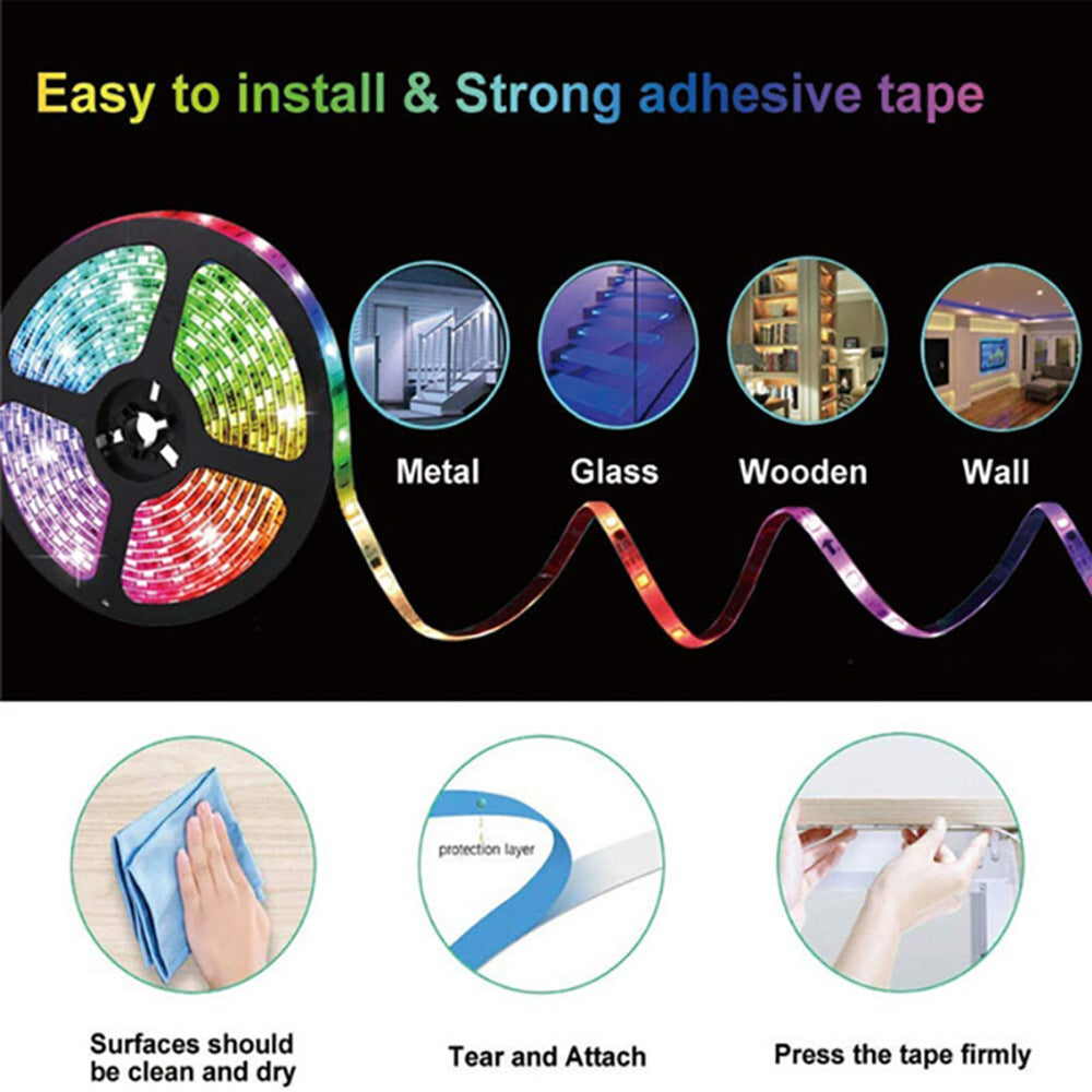 Kit Bandă LED 2835 RGB 10M. Rezistentă la apă