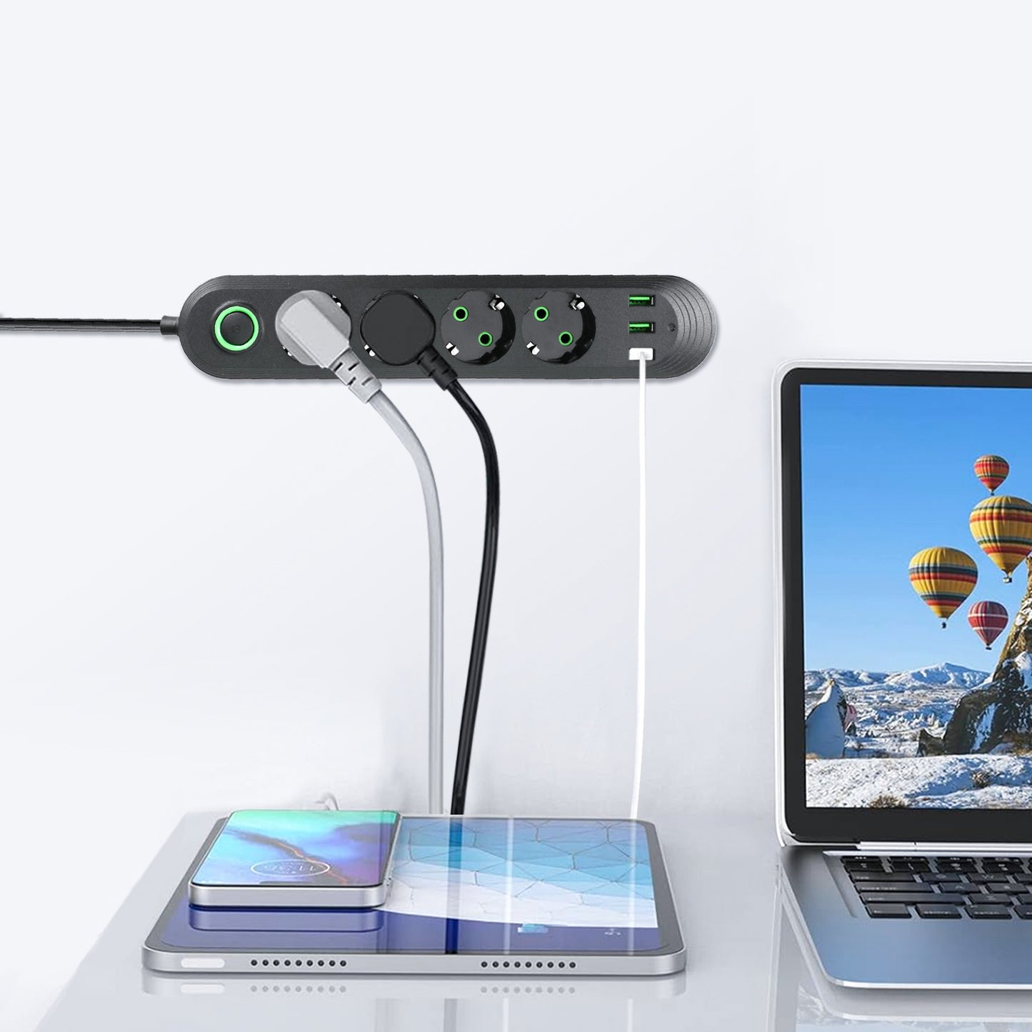 Prelungitor multifunctional 5 Prize + 3 USB. Cablu 3M.