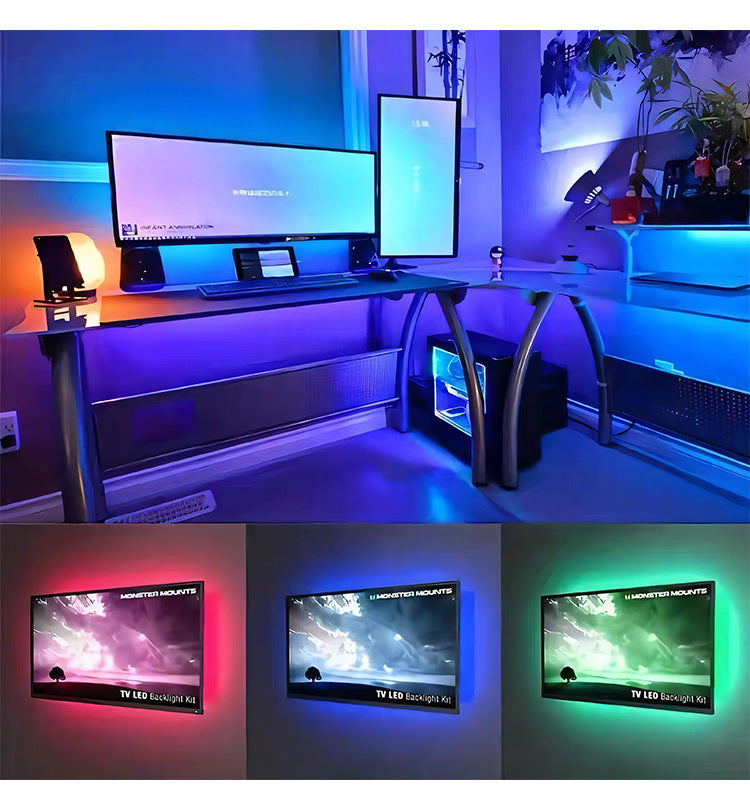 Kit Bandă LED 2835 RGB 10M. Rezistentă la apă