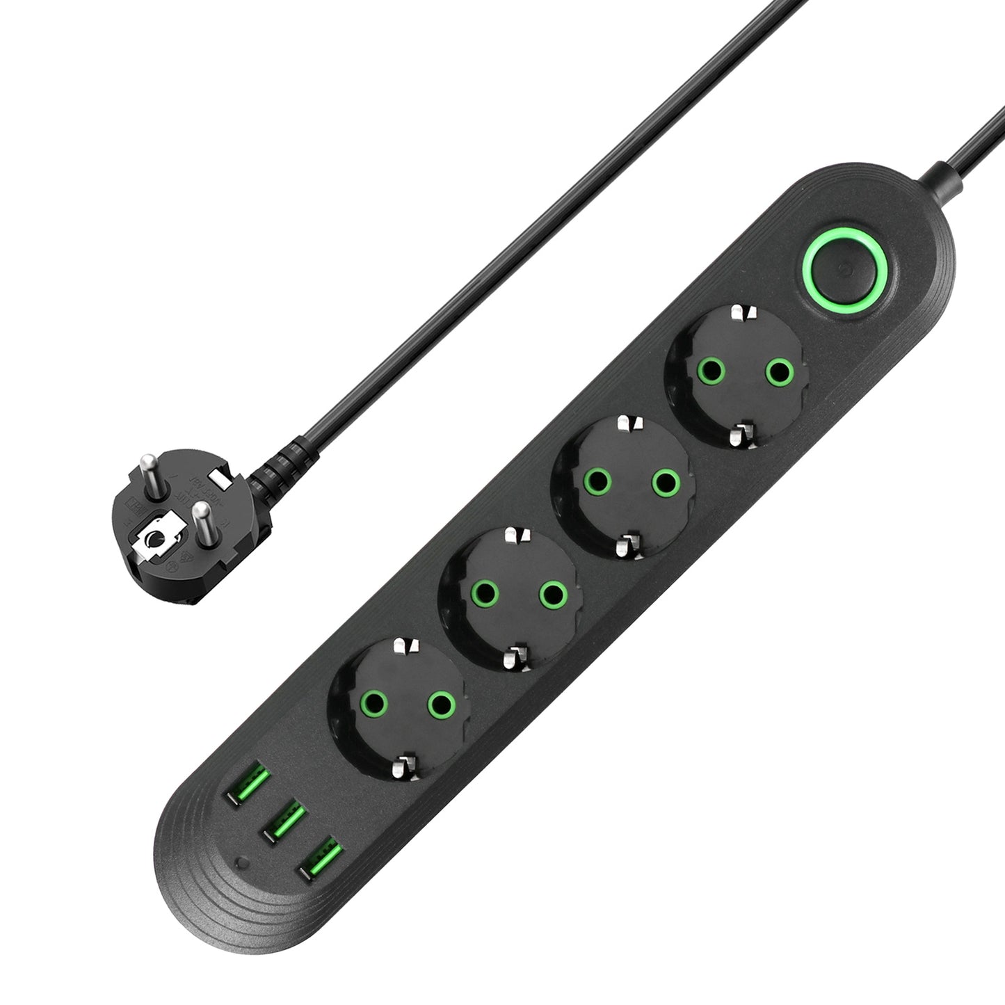 Prelungitor multifunctional 5 Prize + 3 USB. Cablu 3M.