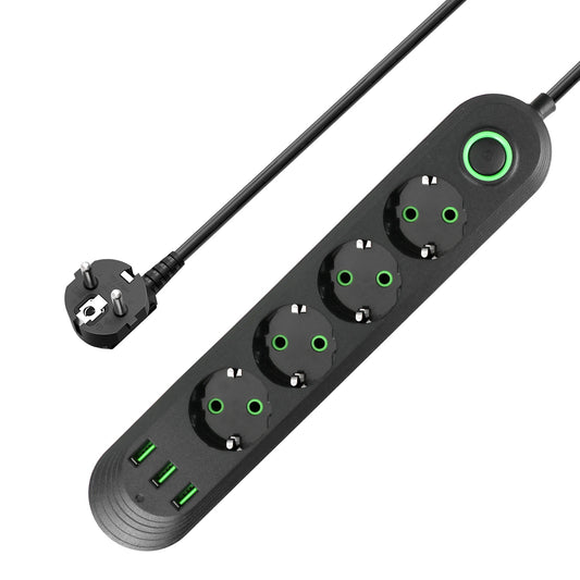 Prelungitor multifunctional 5 Prize + 3 USB. Cablu 3M.