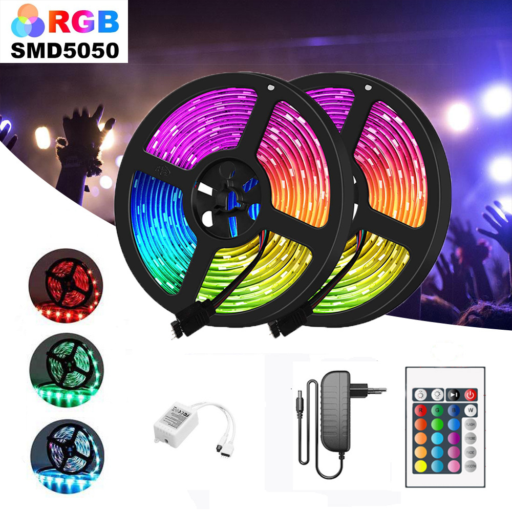Kit Bandă LED 5050 RGB 5M. Rezistentă la apă
