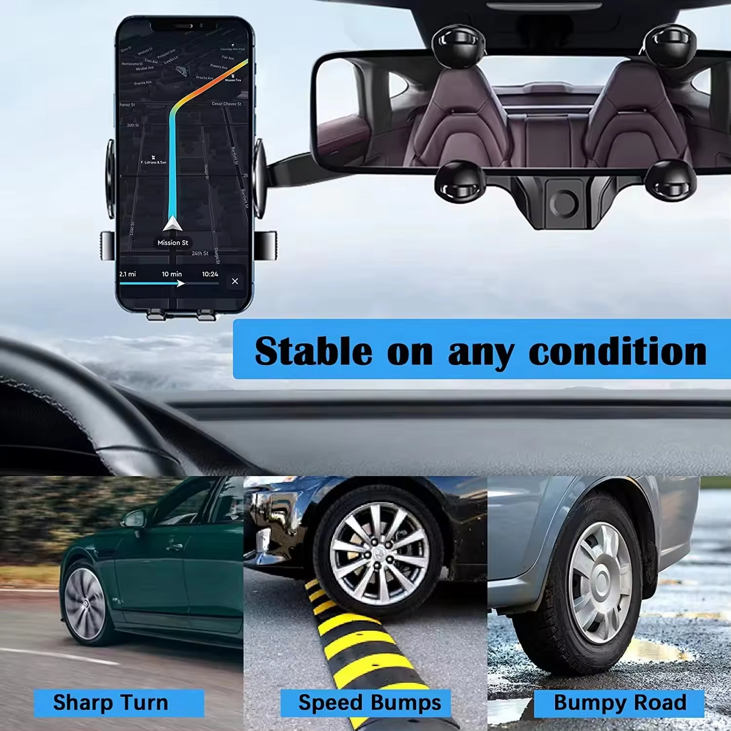 Suport Auto Telefon – Rotire 360°