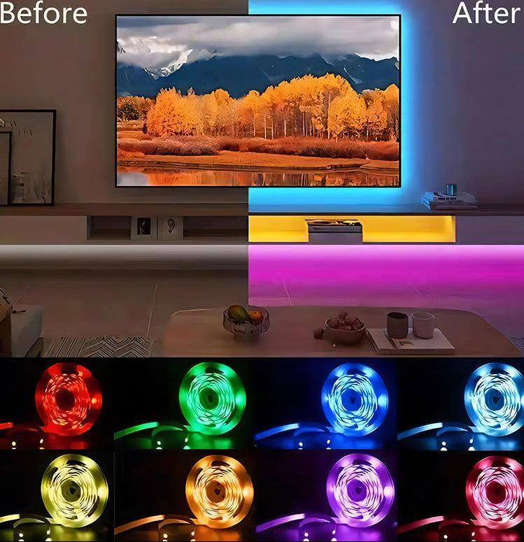 Kit Bandă LED 2835 RGB 10M. Rezistentă la apă