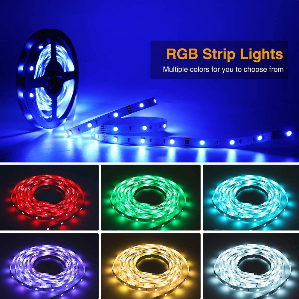 Kit Bandă LED 5050 RGB 5M. Rezistentă la apă