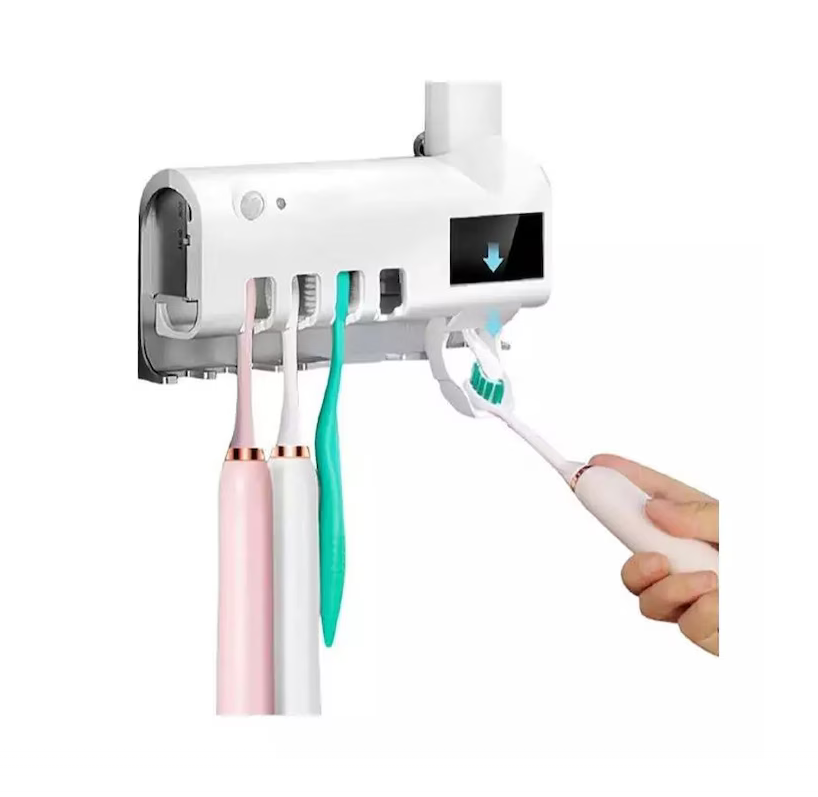 Dozator pastă de dinți cu sterilizare UV