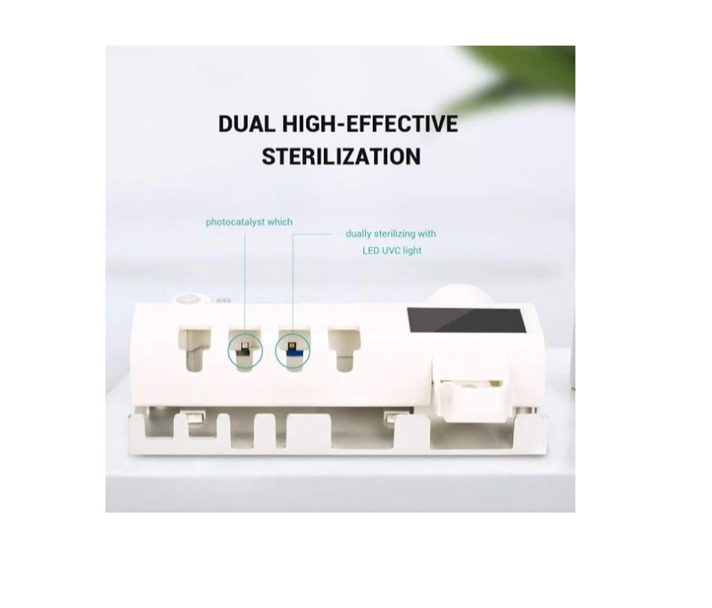 Dozator pastă de dinți cu sterilizare UV