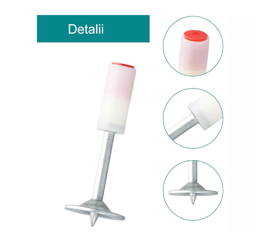 Set 50 cuie rotunde pentru pistol pneumatic