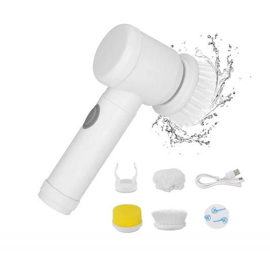 Perie electrică de curățare cu 3 capete rotative – reîncărcabilă USB