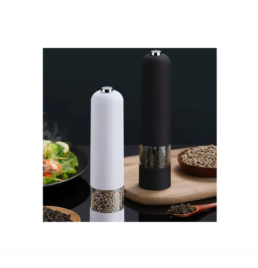 Râșniță electrică sare și piper cu reglaj granulație și LED