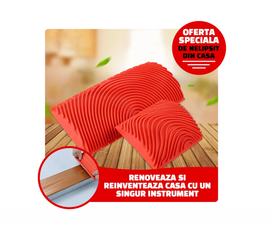 Set Aplicatoare Vopsea Efect Lemn – Decor Profesional Acasă