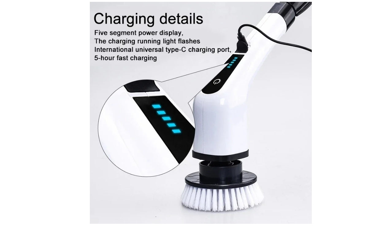 Perie Electrică Rotativă Multifuncțională cu 9 Capete