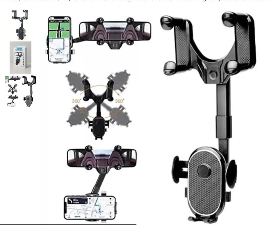 Suport Auto Telefon – Rotire 360°