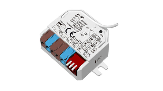 Controller LED V1-SP 12-48V DC – Dimmer RF & Push-Dim, PWM până la 16kHz