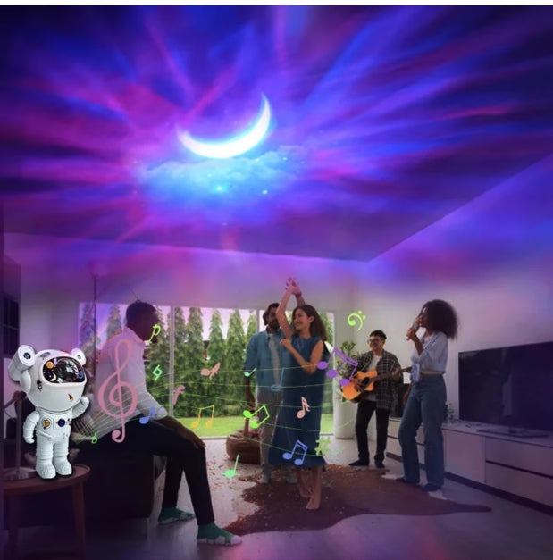 Proiector LED Astronaut Galaxy cu Bluetooth - Lumini RGB Night Light