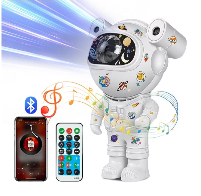 Proiector LED Astronaut Galaxy cu Bluetooth - Lumini RGB Night Light
