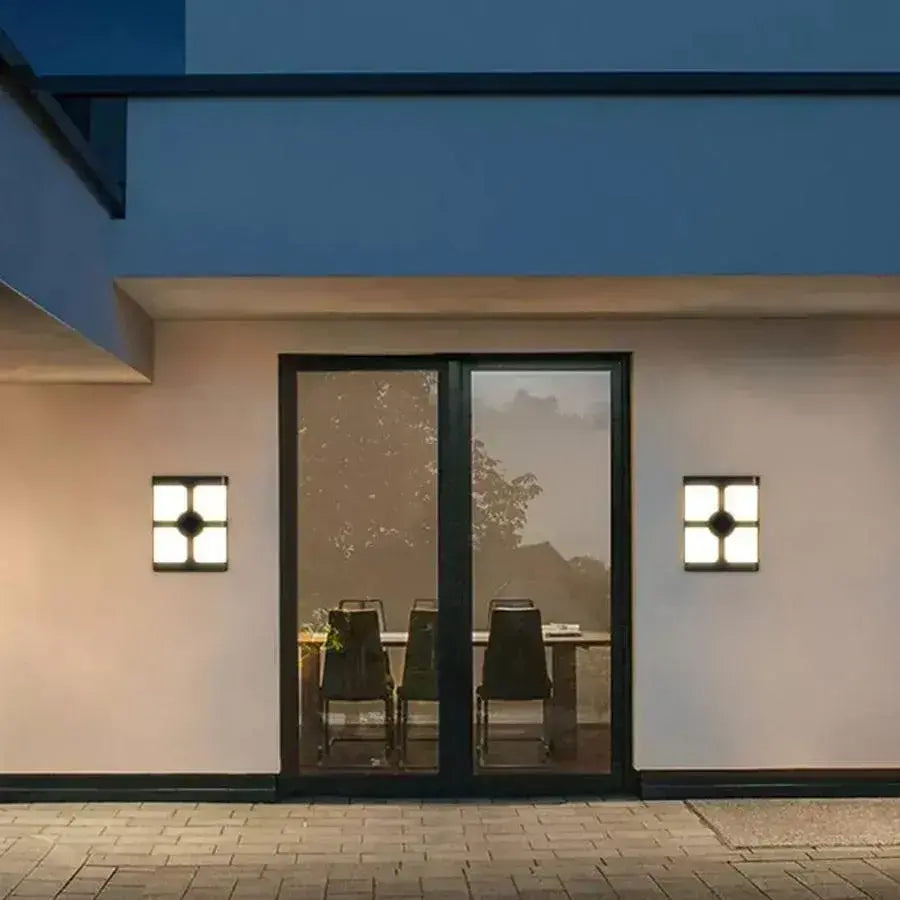 Aplica LED Exterior Timeea, 18W, Negru, 3000K