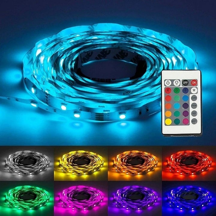Kit Bandă LED 5050 RGB 5M. Rezistentă la apă