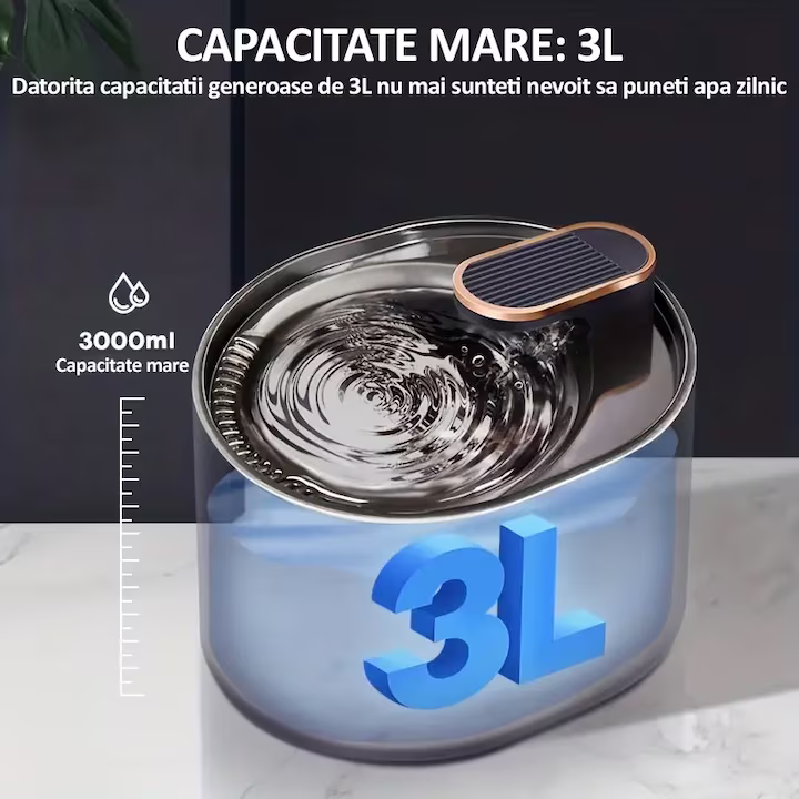 Fântână de apă pentru pisici și câini – 3L AIS005