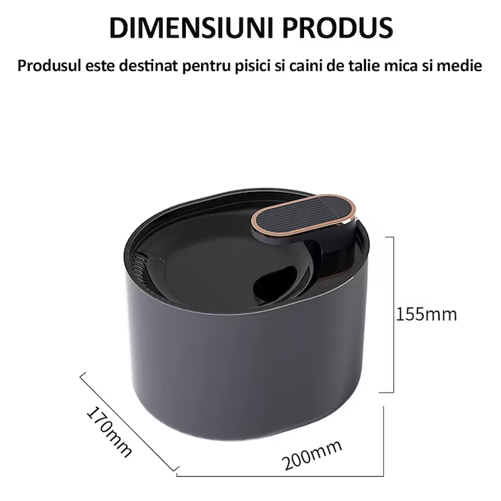 Fântână de apă pentru pisici și câini – 3L AIS005