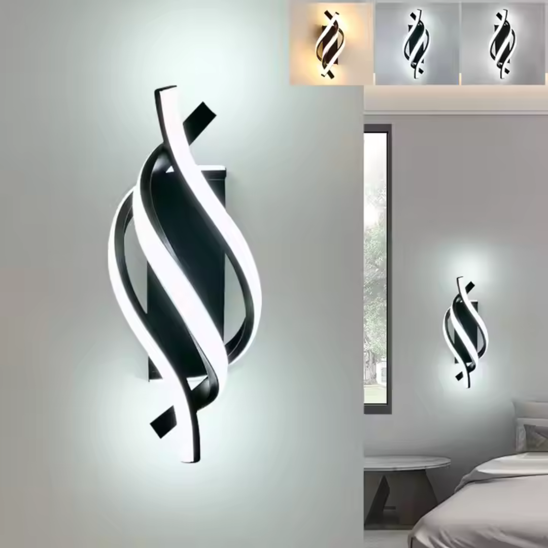 Aplica LED Reid 13W, Lumina Rece/Calda/Neutra, Negru