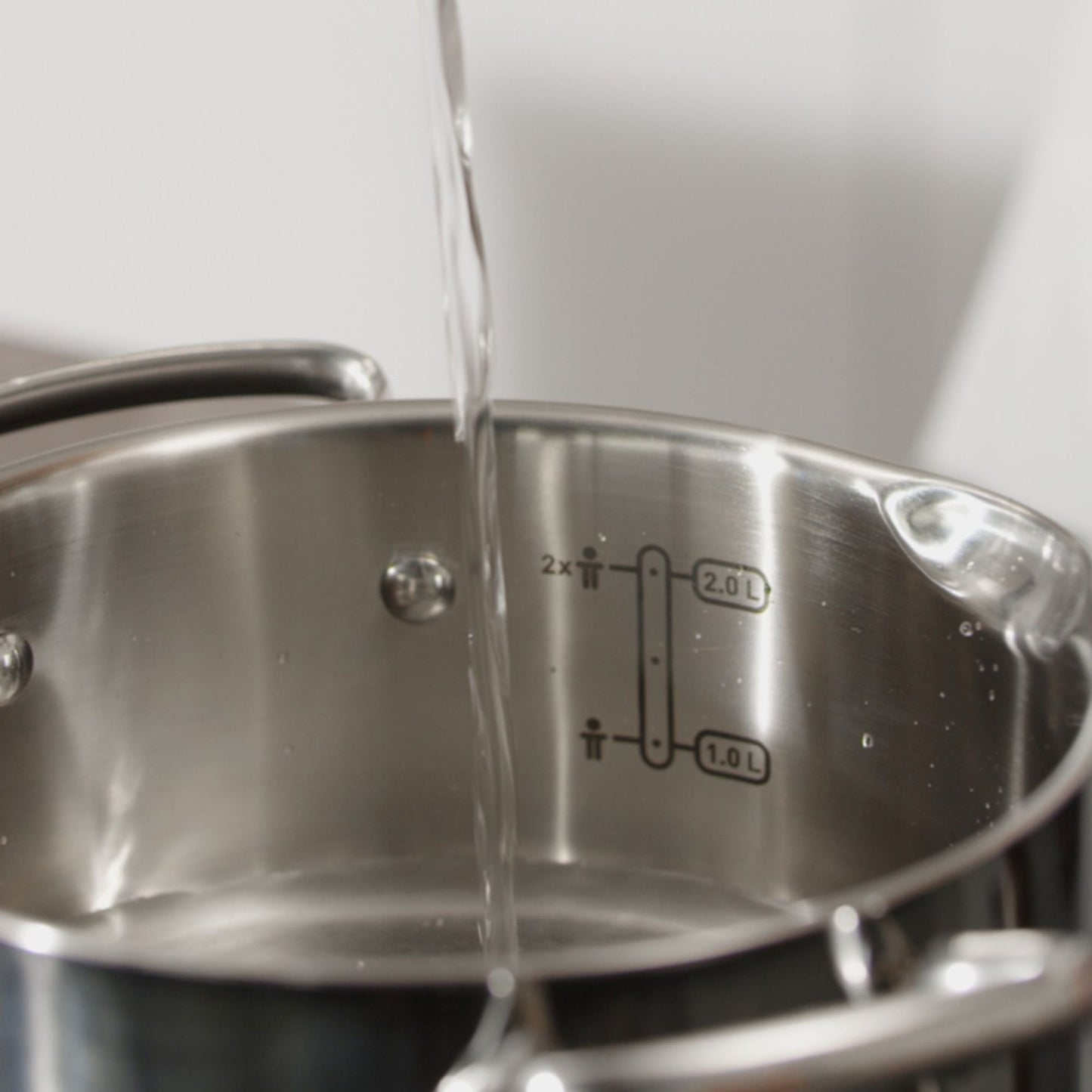 Set vase Duetto Plus 7 piese, 16-24cm, 1.5-5l, otel, argintiu