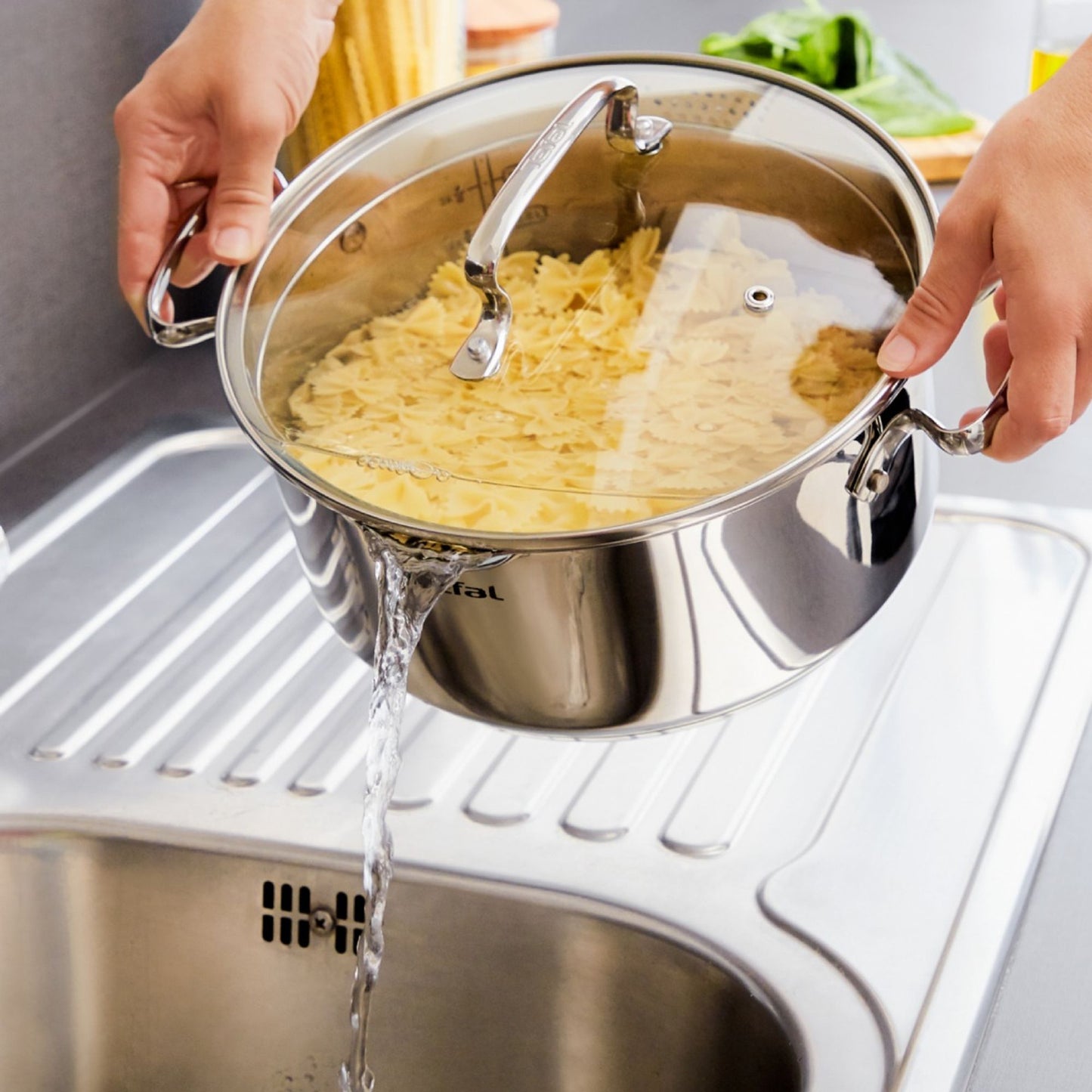 Set vase Duetto Plus 7 piese, 16-24cm, 1.5-5l, otel, argintiu